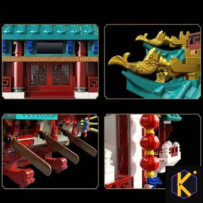 Set de Bloques de Construcción TOYLINX — Arquitectura & Dragón | 2453 piezas - Kuro Stash