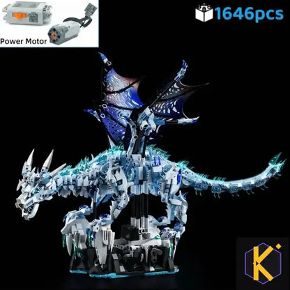 Bloques de Construcción — Dragón de Hielo Motorizado | FUNXINEE