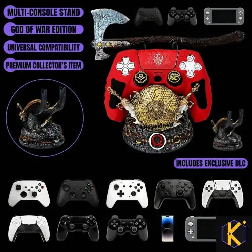 Soporte para Mandos God of War – Organiza tu Setup con el Poder de un Guerrero - Kuro Stash