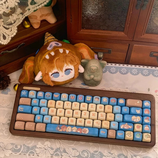 Los juegos de teclas Zelda de 144 piezas para teclado mecánico Xuanmao Magic Club, en las versiones MOA y de altura original.