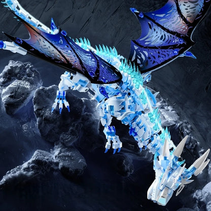 FUNXINEE 1676 piezas: Dragón de hielo de alta calidad.