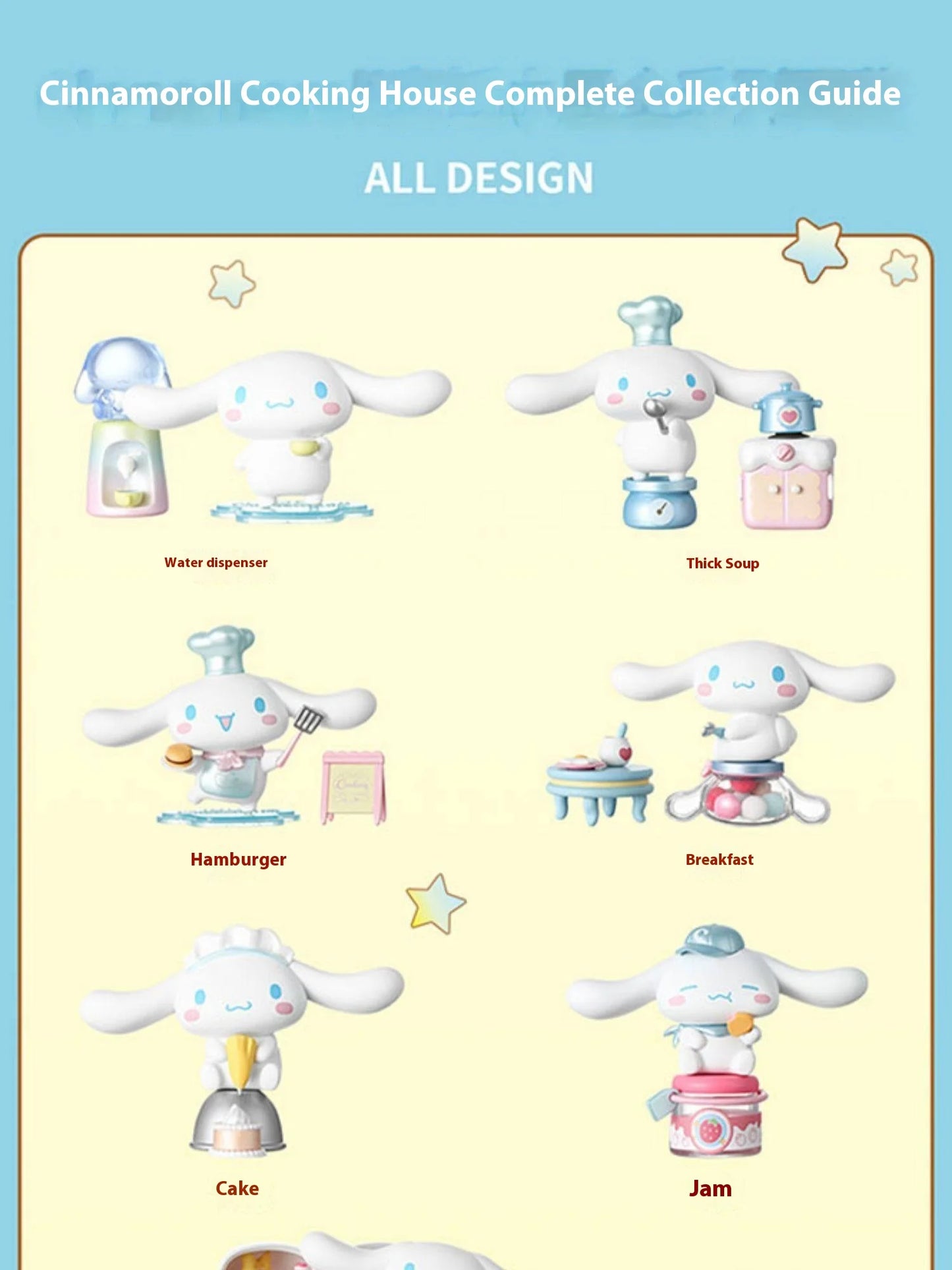 Cinnamoroll: Caja sorpresa de la serie «Cooking Cabin».