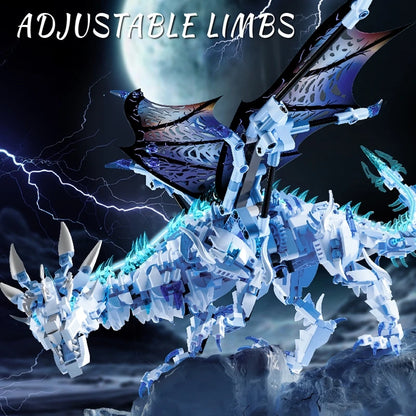 FUNXINEE 1676 piezas: Dragón de hielo de alta calidad.
