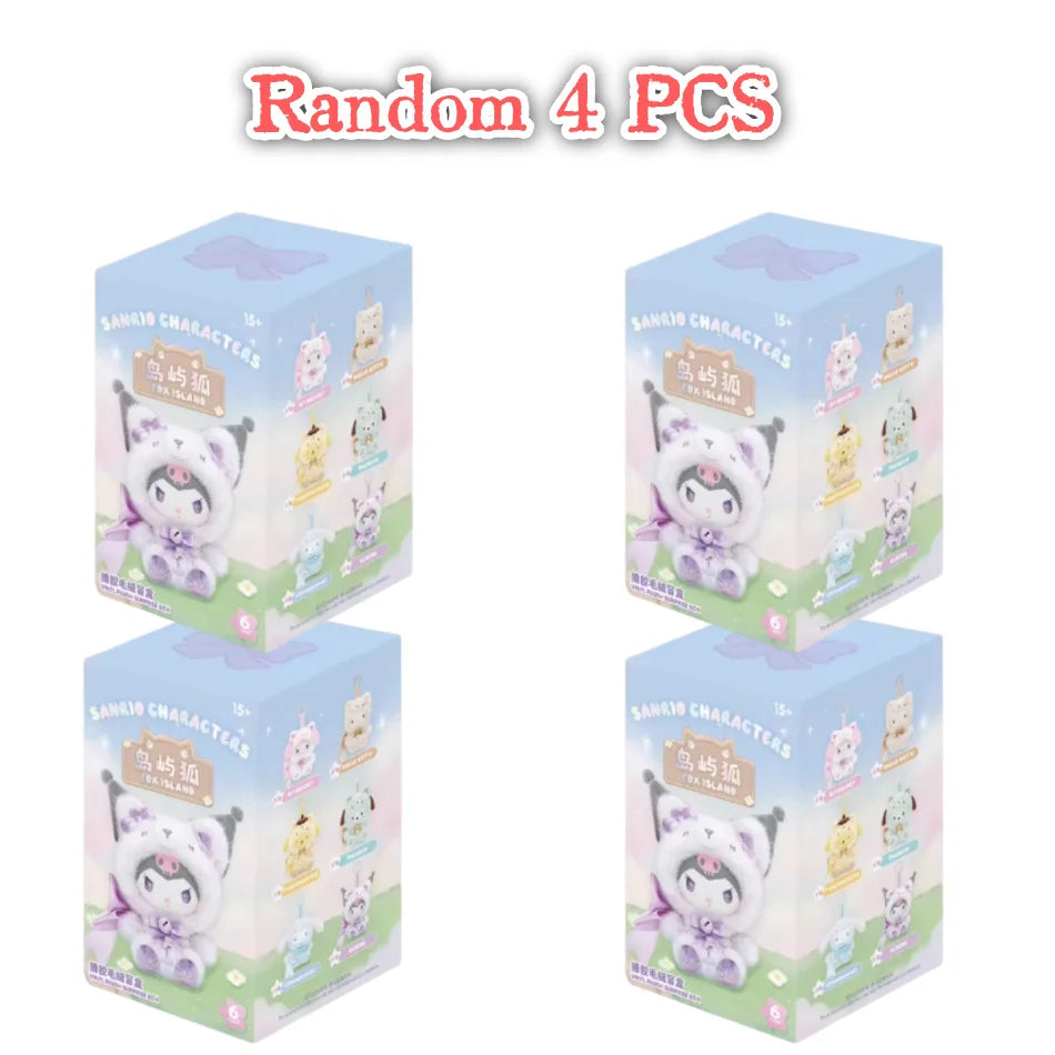 Caja sorpresa con peluches de vinilo de las series «Fox Island» y «Blue Flutter» de Sanrio Family
