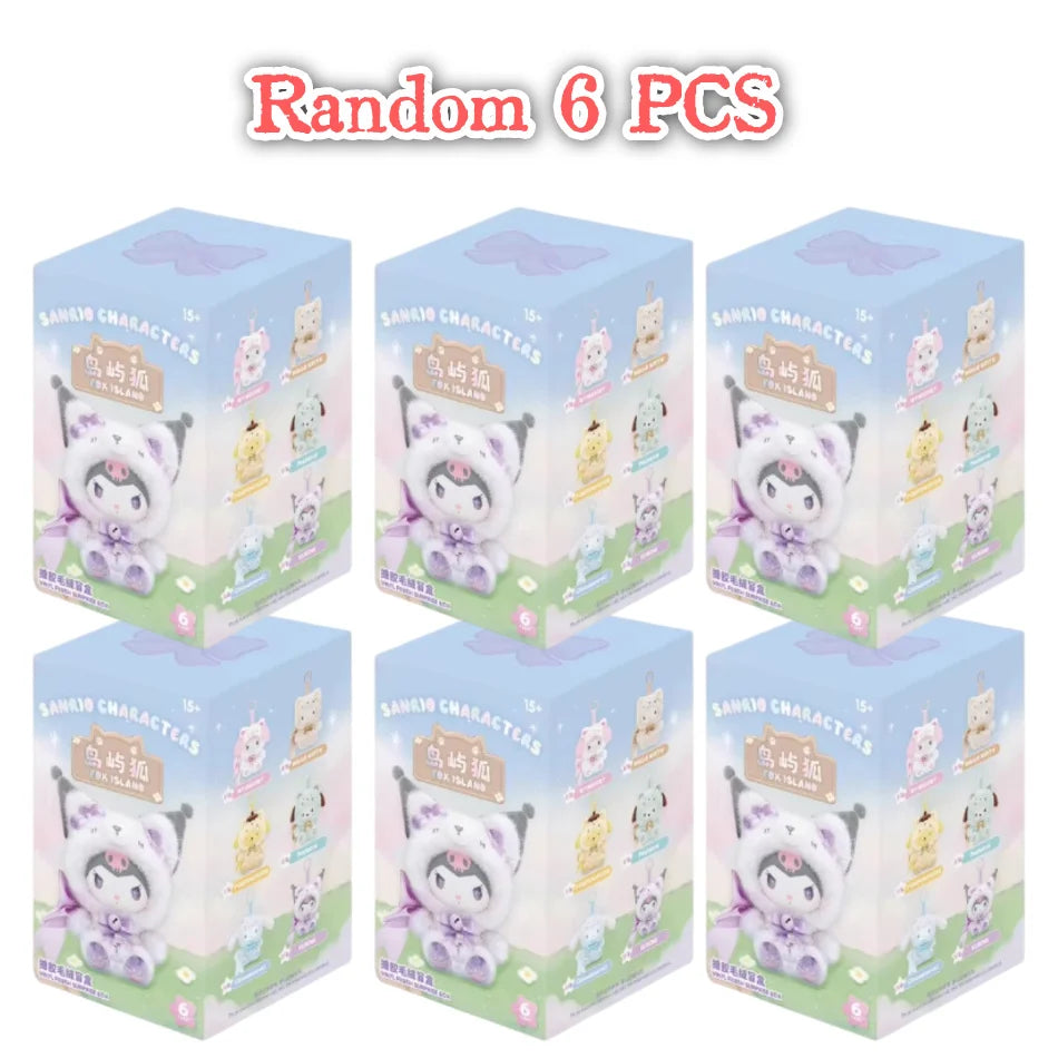 Caja sorpresa con peluches de vinilo de las series «Fox Island» y «Blue Flutter» de Sanrio Family