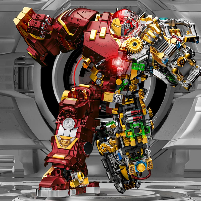 Más de 2700 piezas: figuras de acción Iron Heroes, sets de construcción Mark, Buster Mech